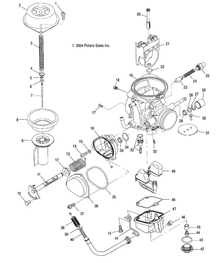Polaris hawkeye 300 carburetor diagram 